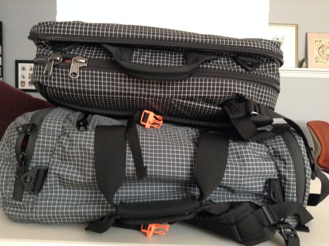 Direct comparison of Red Oxx Sky Train and Tom Bihn Aeronaut 