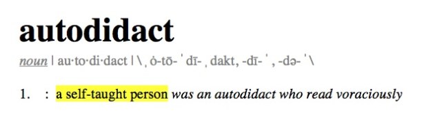 Definition autodidact