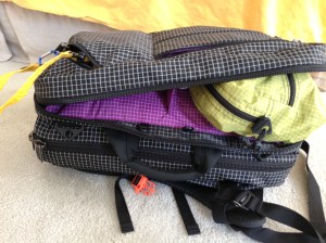 Western Flyer packed with toiletries and personal items