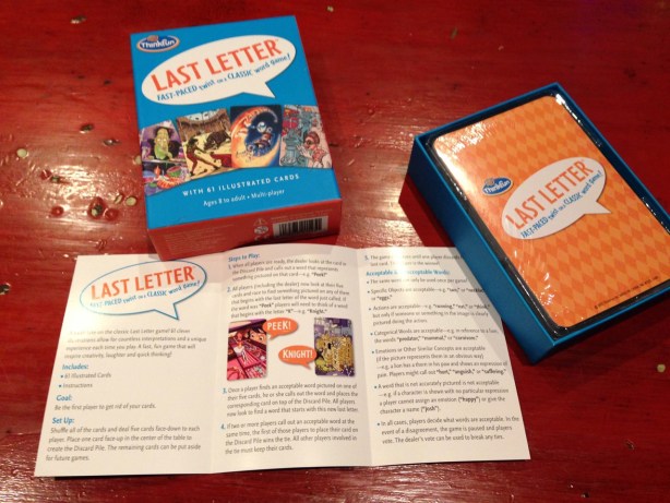 Hanukkah 5 gift game Last Letter - 1