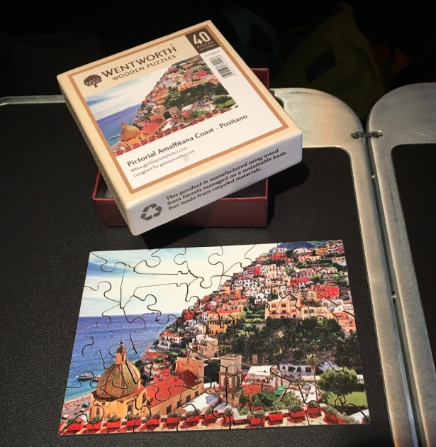 Jigsaw puzzle wood Wentworth AirNZ tray table - 3