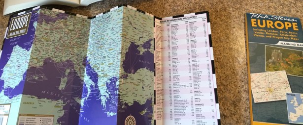 Europe map rail train trip plan compare STREETWISE - 1