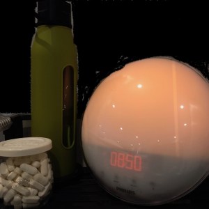 Bedside clock nightstand Mg - 1