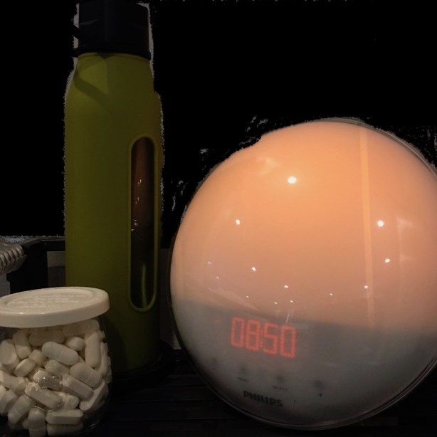 Bedside clock nightstand Mg - 1