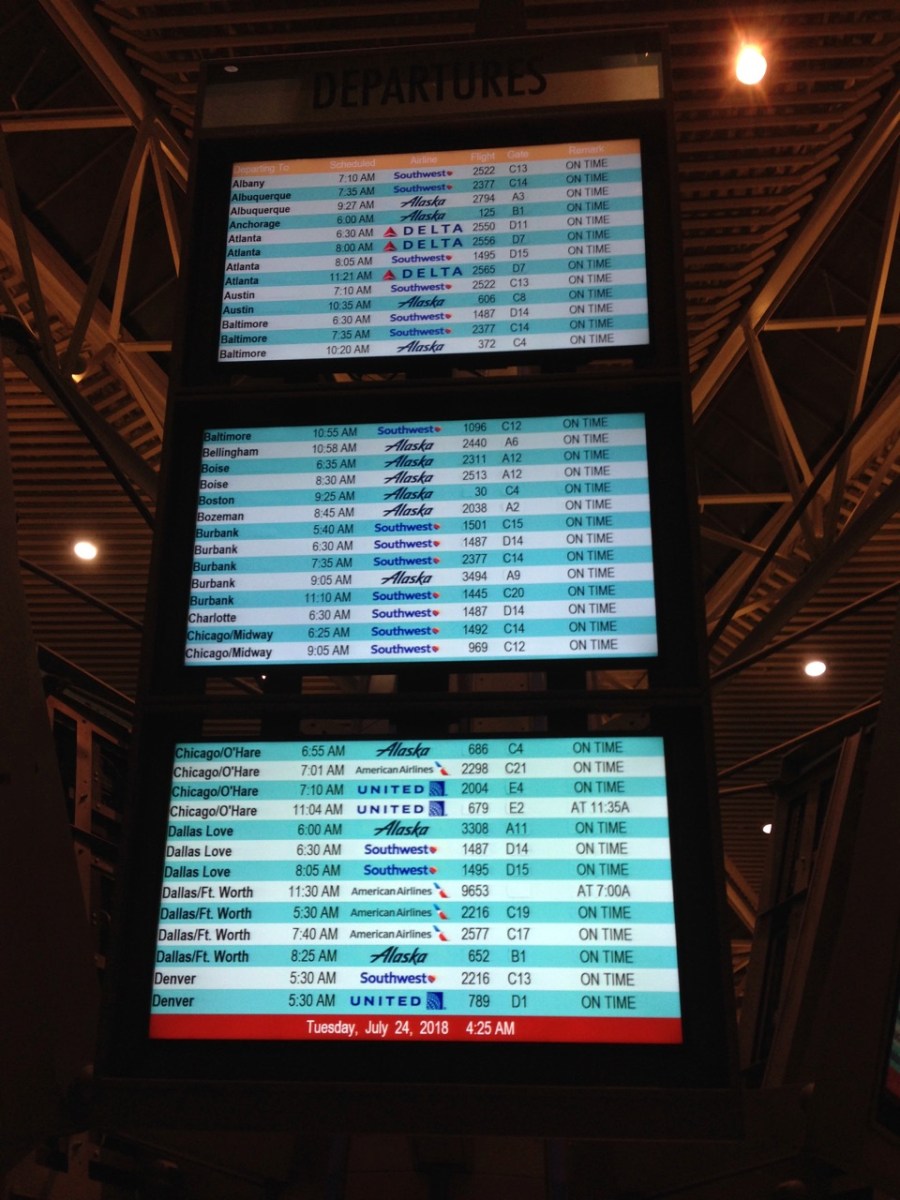 airport information display board