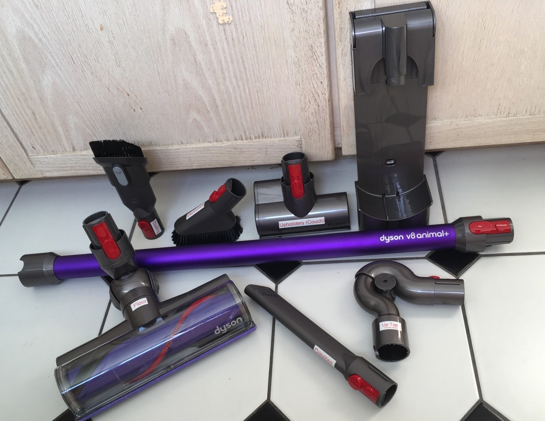 Dyson V8 Animal+ vacuum attachments and accessories