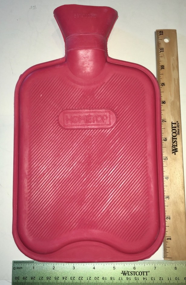 dimensions of classic 2 L rubber hot water bottle