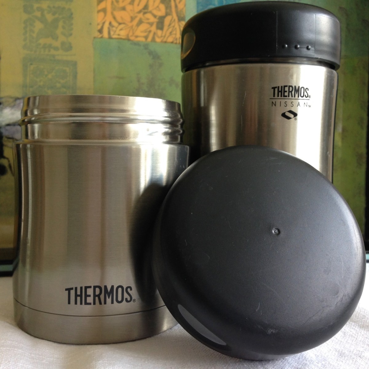 Thermos insulated food jars, 10 and 16 oz