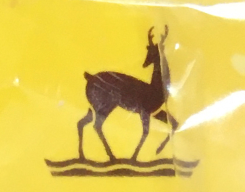 Brown LCC logo on gold background