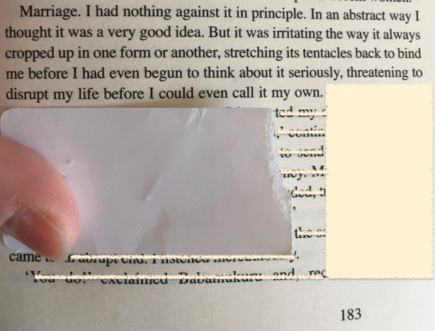 Quote highlighted from Nervous Conditions page 183