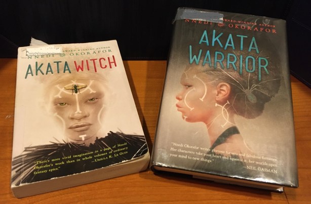 books I read April 2021 - Okorafor fantasy novels