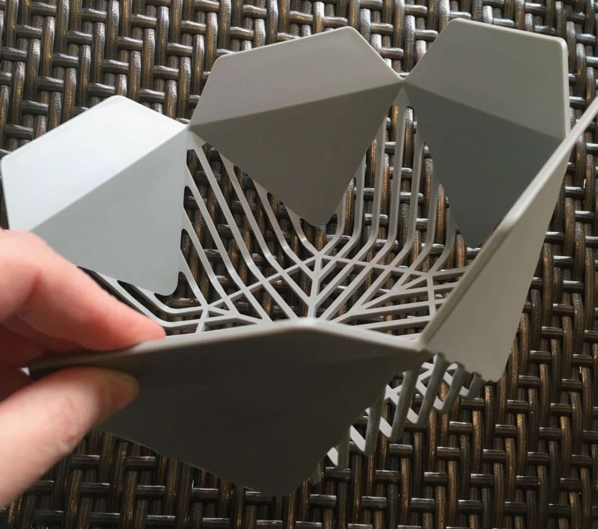 Fruit washing basket included with appliance-side view