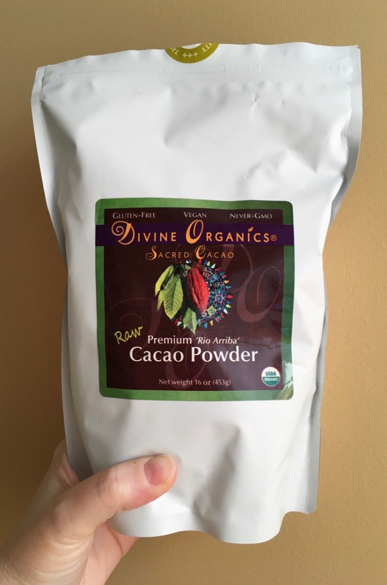 Divine Organics "Sacred Cacao" raw powder in bag