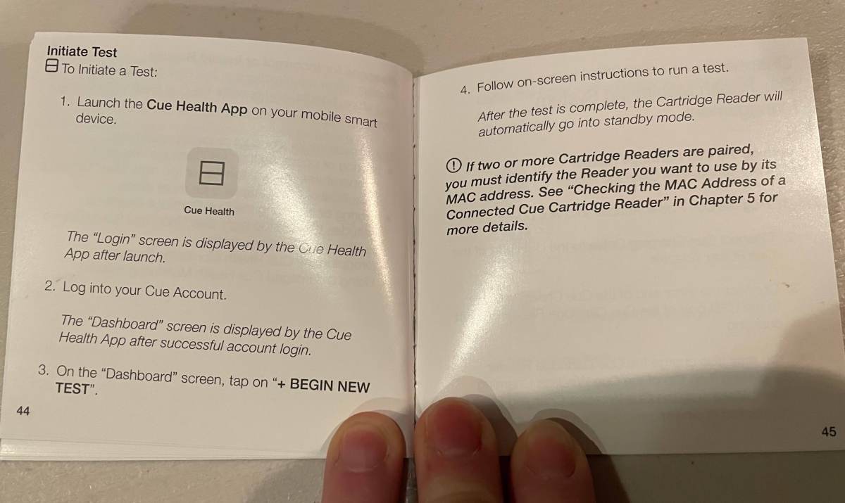 4 brief instructions in manual, mostly telling reader to use the app