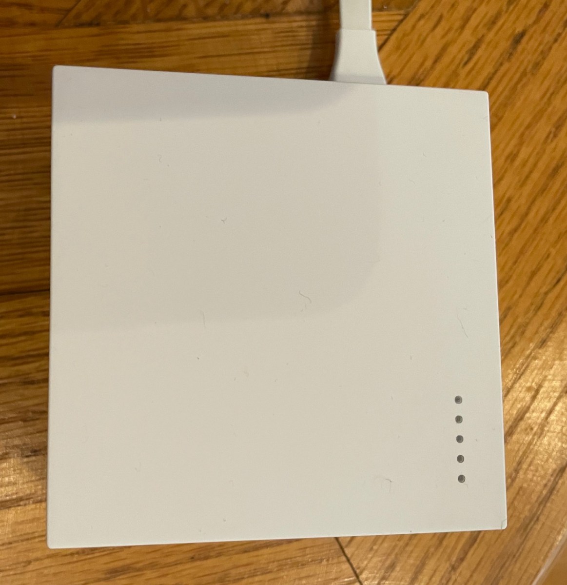 Top of Cue Reader with lamps off