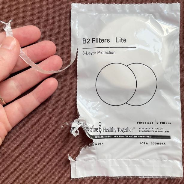 Easy open perforations on filter packet