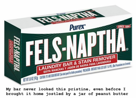 Purex Fels-Naptha laundry bar in pristine new package