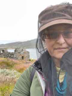 View from inside the head net is less blurry than I appear in photos wearing it!