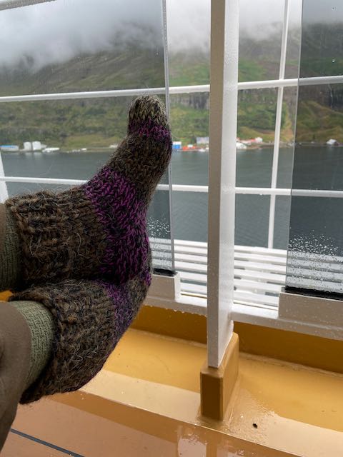 Cabana socks made at Gallery Vigdisar in Seydisfjordur, Iceland